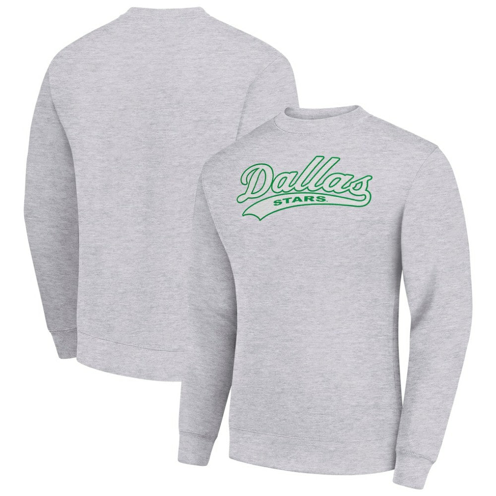 Dallas Stars Starter  Tailsweep City Pullover Sweatshirt Heather Gray
