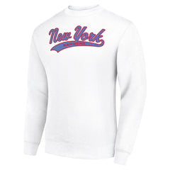 New York Rangers Starter  Tailsweep City Pullover Sweatshirt White