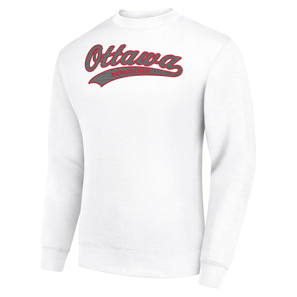 Ottawa Senators Starter  Tailsweep City Pullover Sweatshirt White