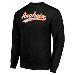 Anaheim Ducks Starter  Tailsweep City Pullover Sweatshirt Black