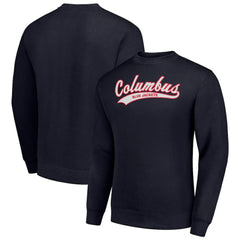 Columbus Blue Jackets Starter  Tailsweep City Pullover Sweatshirt Navy