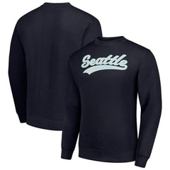 Seattle Kraken Starter  Tailsweep City Pullover Sweatshirt Navy