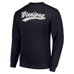 Winnipeg Jets Starter  Tailsweep City Pullover Sweatshirt Navy