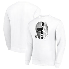 Florida Panthers Starter  Half Helmet Team Logo Pullover Sweatshirt White