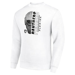 Florida Panthers Starter  Half Helmet Team Logo Pullover Sweatshirt White