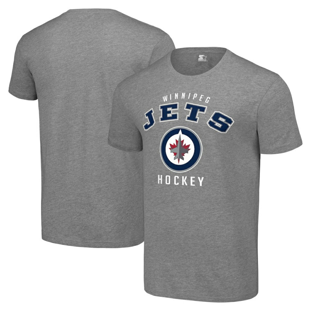 Winnipeg Jets Starter Logo T-Shirt Heather Gray