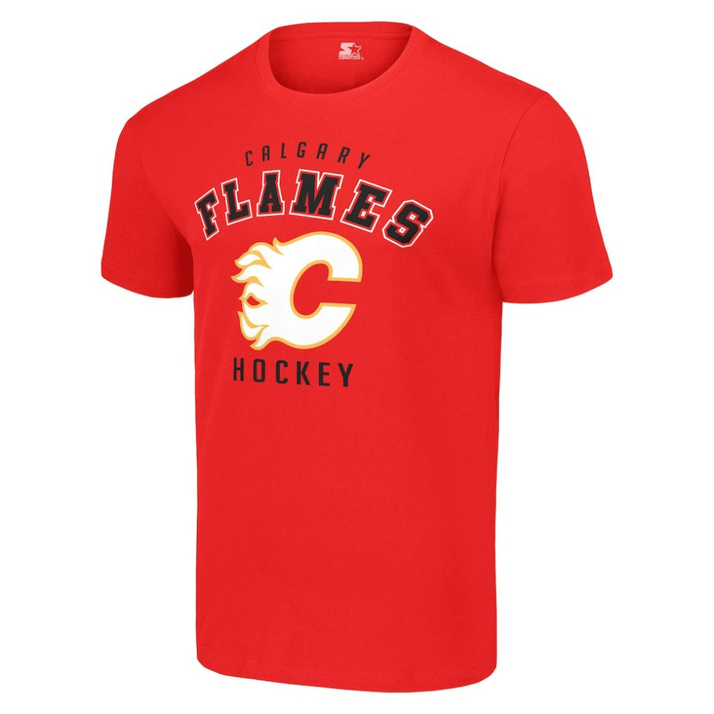 Calgary Flames Starter Logo T-Shirt Red