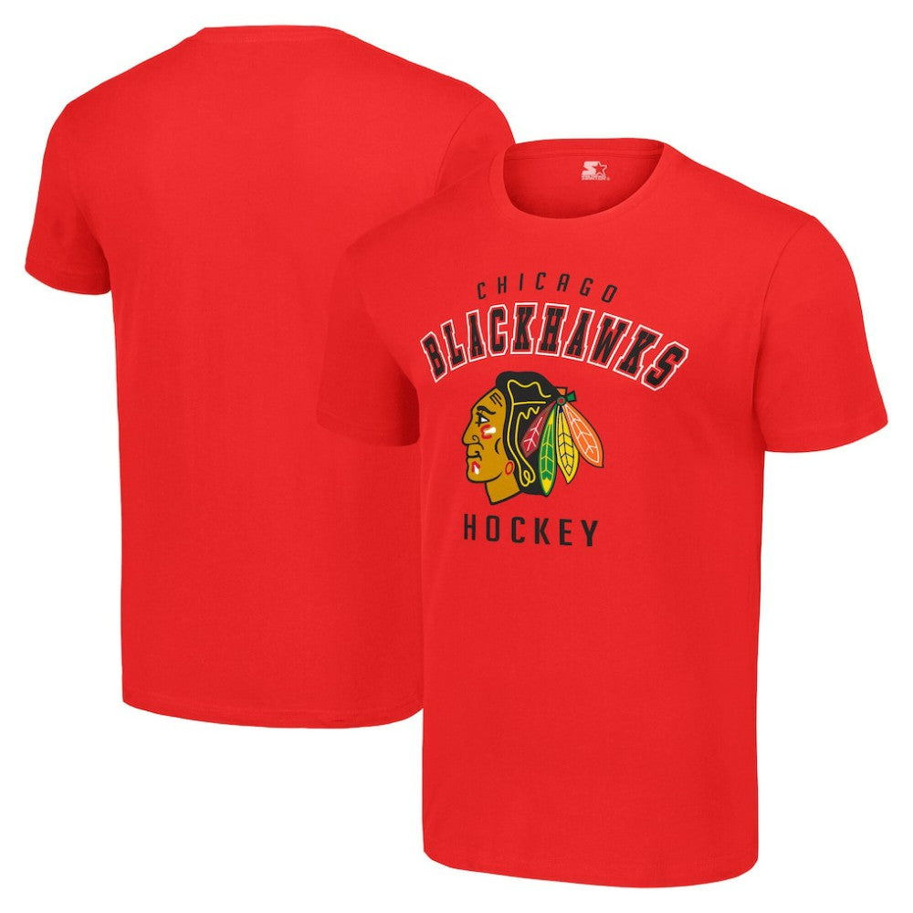 Chicago Blackhawks Starter Logo T-Shirt Red