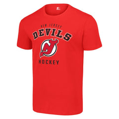 New Jersey Devils Starter Logo T-Shirt Red