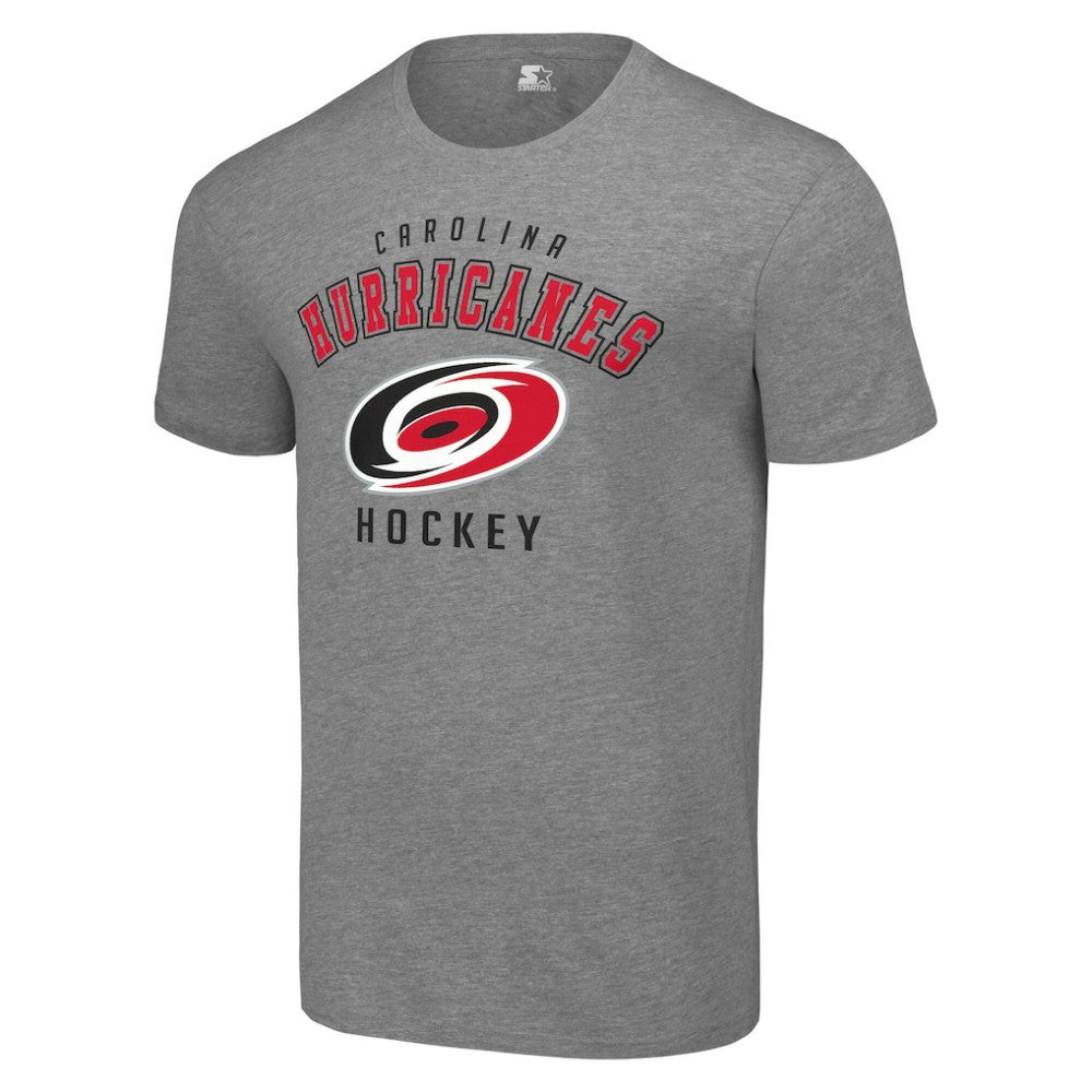 Carolina Hurricanes Starter Logo T-Shirt Heather Gray