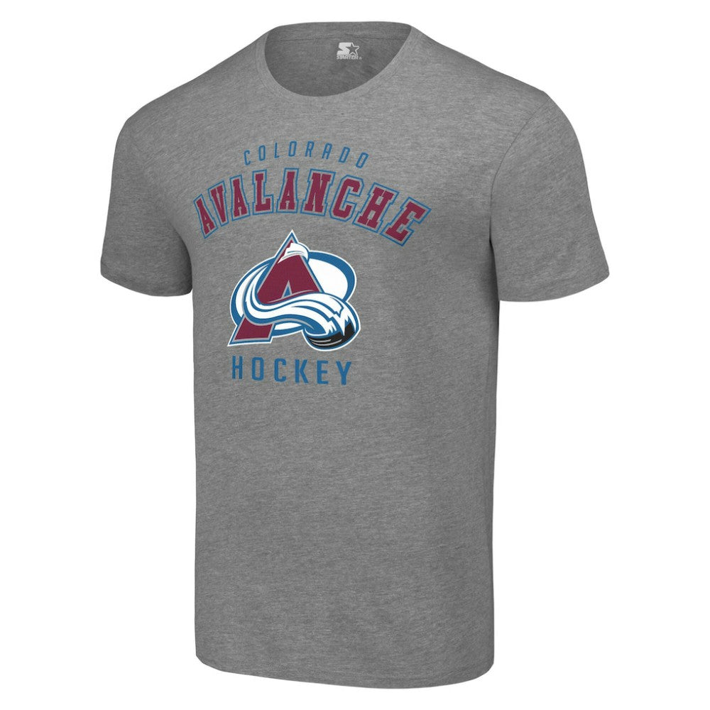 Colorado Avalanche Starter Logo T-Shirt Heather Gray
