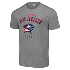 Columbus Blue Jackets Starter Logo T-Shirt Heather Gray