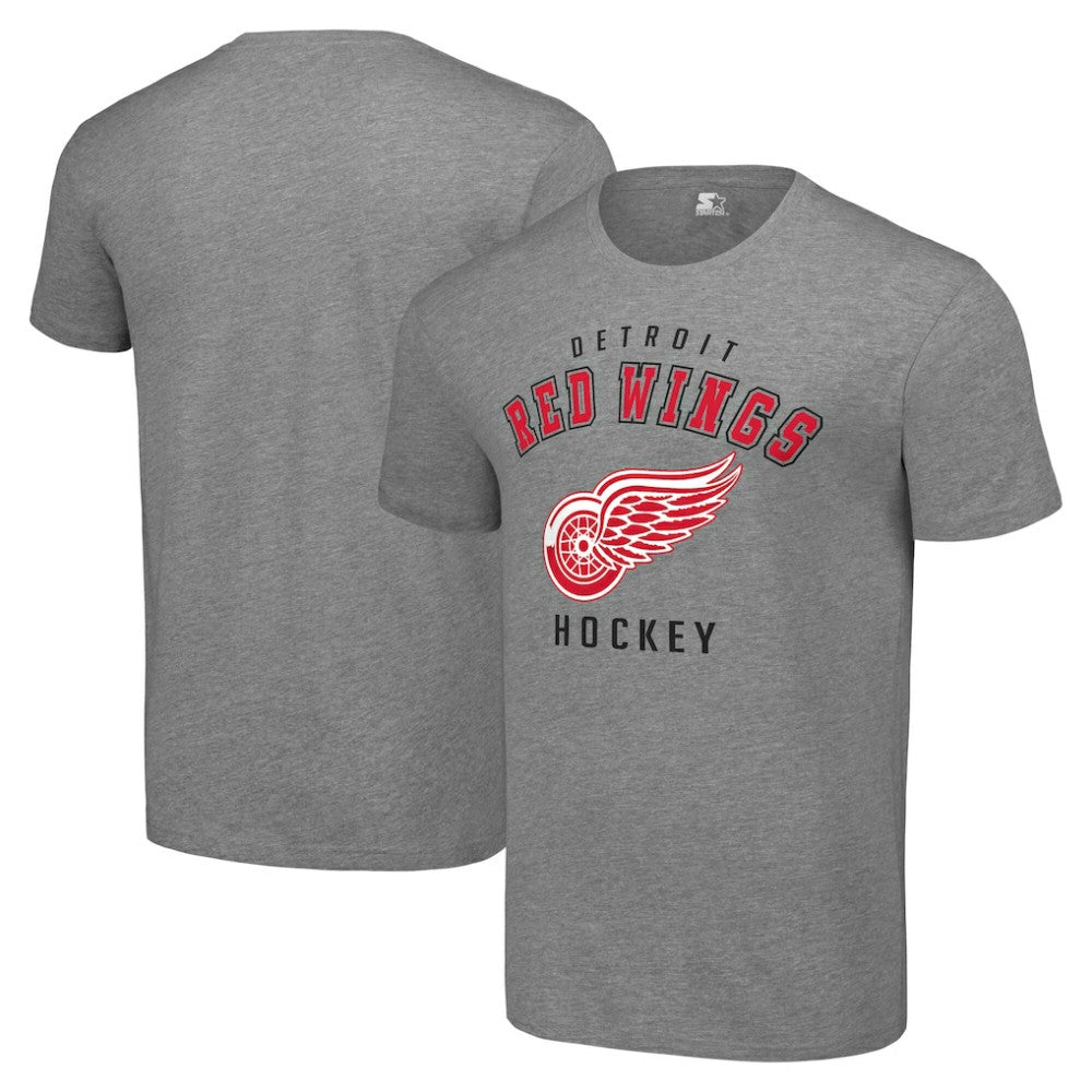 Detroit Red Wings Starter Logo T-Shirt Heather Gray