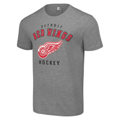 Detroit Red Wings Starter Logo T-Shirt Heather Gray
