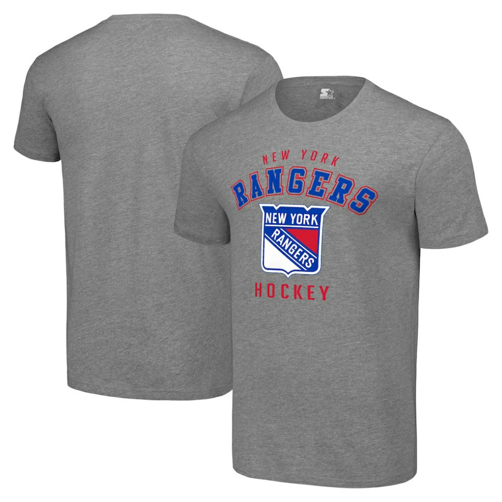 New York Rangers Starter Logo T-Shirt Heather Gray