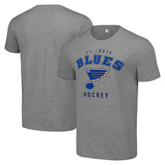 St. Louis Blues Starter Logo T-Shirt Heather Gray