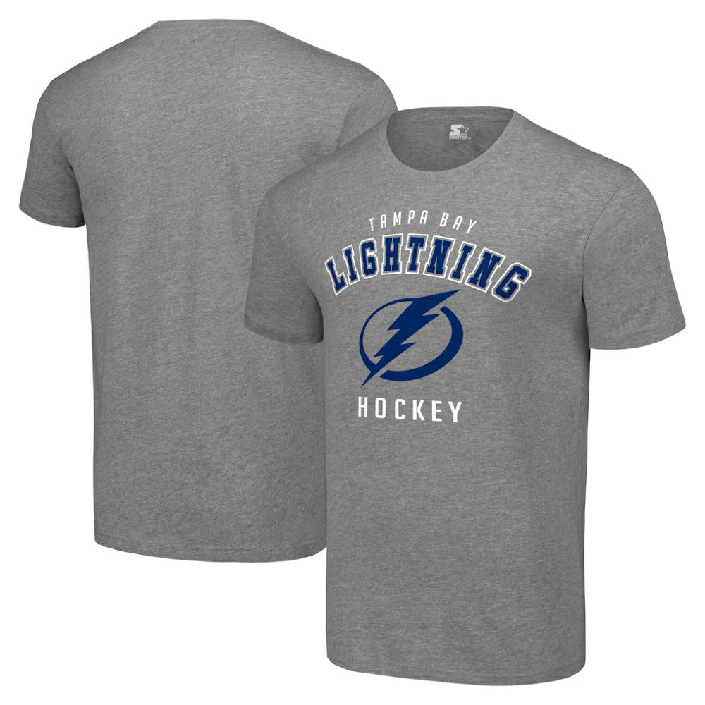 Tampa Bay Lightning Starter Logo T-Shirt Heather Gray