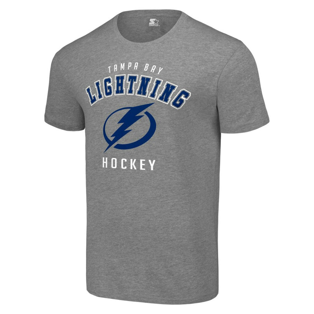 Tampa Bay Lightning Starter Logo T-Shirt Heather Gray