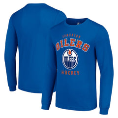Edmonton Oilers Starter Logo Long Sleeve T-Shirt Royal