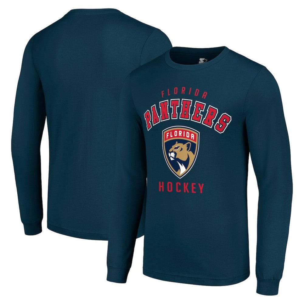 Florida Panthers Starter Logo Long Sleeve T-Shirt Navy