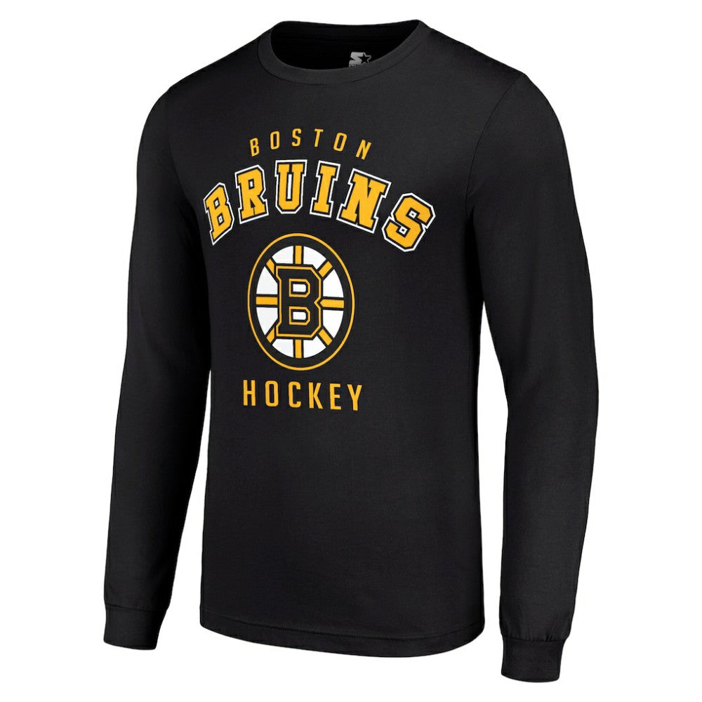 Boston Bruins Starter Logo Long Sleeve T-Shirt Black