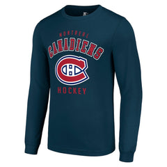 Montreal Canadiens Starter Logo Long Sleeve T-Shirt Navy