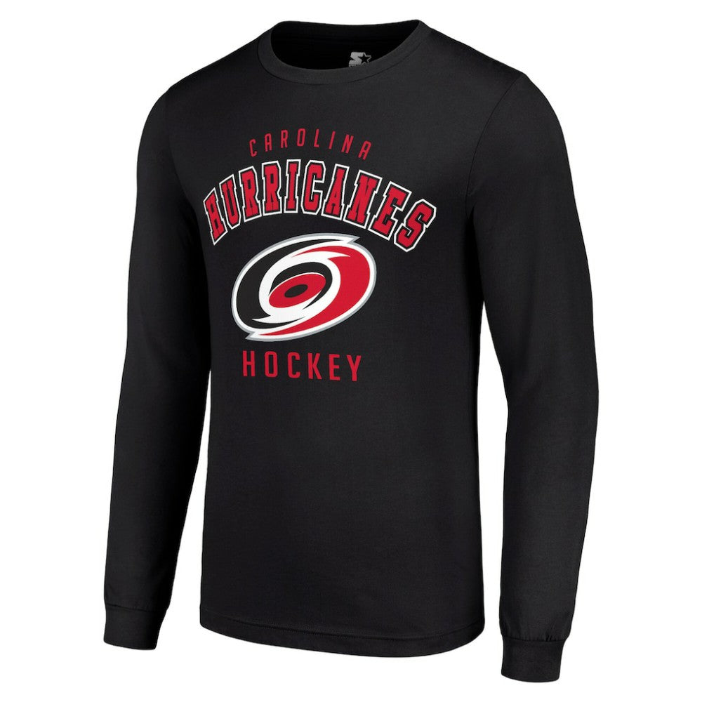 Carolina Hurricanes Starter Logo Long Sleeve T-Shirt Black