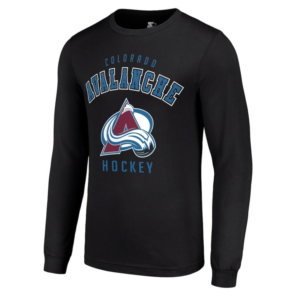 Colorado Avalanche Starter Logo Long Sleeve T-Shirt Black