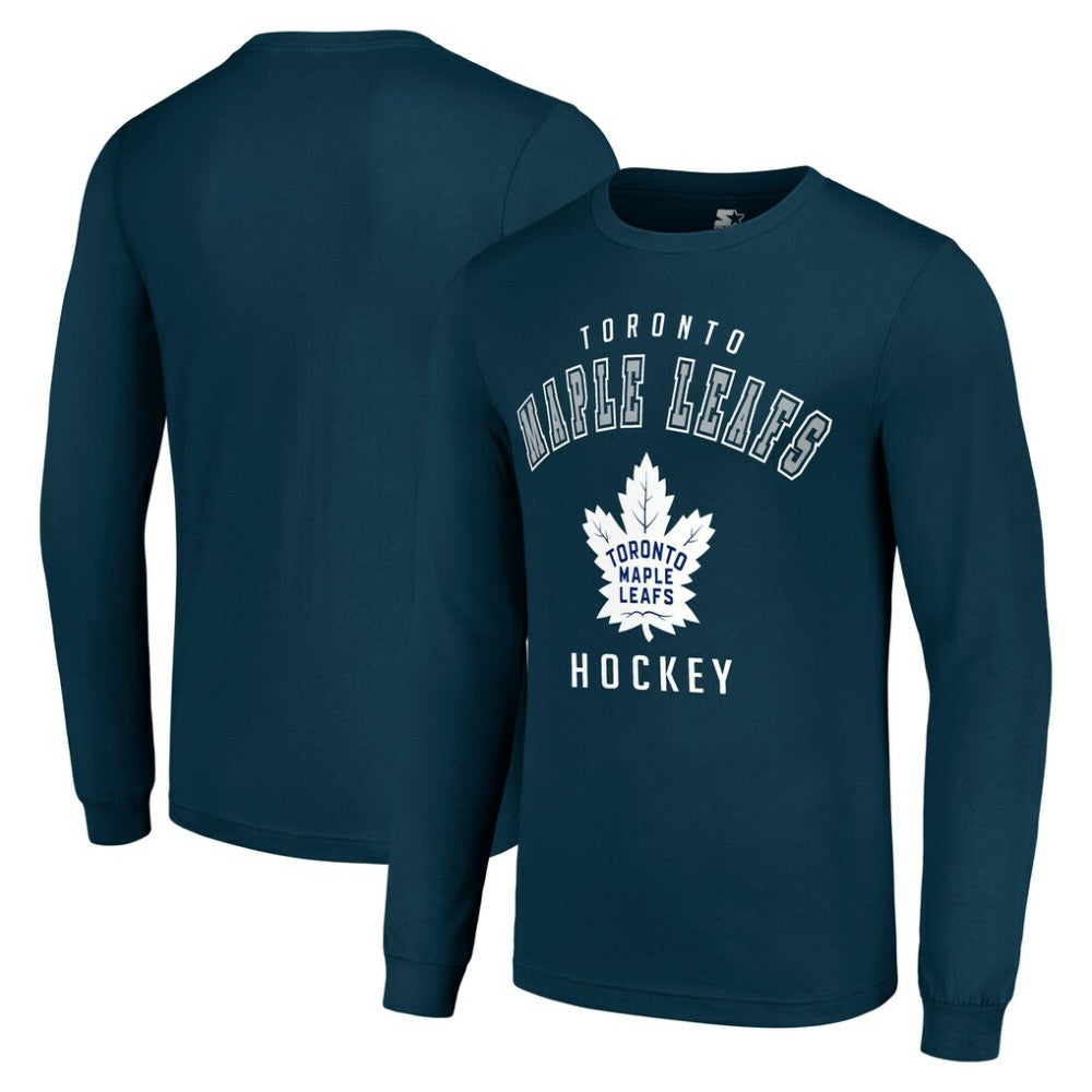 Toronto Maple Leafs Starter Logo Long Sleeve T-Shirt Navy