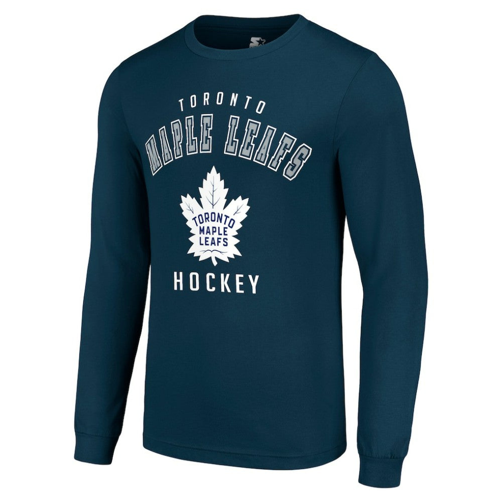 Toronto Maple Leafs Starter Logo Long Sleeve T-Shirt Navy