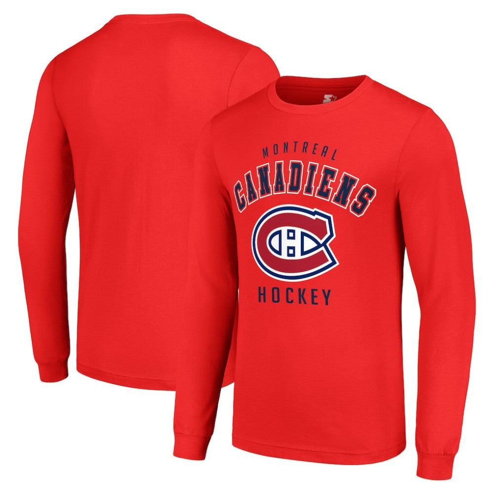 Montreal Canadiens Starter Logo Long Sleeve T-Shirt Red