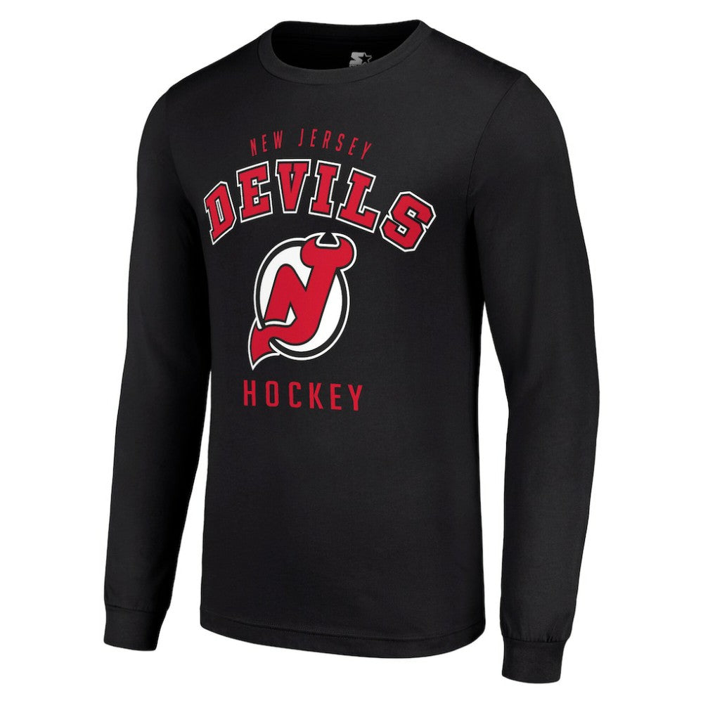 New Jersey Devils Starter Logo Long Sleeve T-Shirt Black