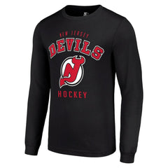New Jersey Devils Starter Logo Long Sleeve T-Shirt Black
