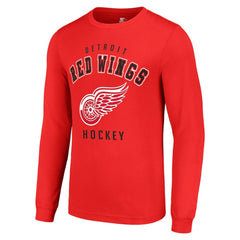 Detroit Red Wings Starter Logo Long Sleeve T-Shirt Red