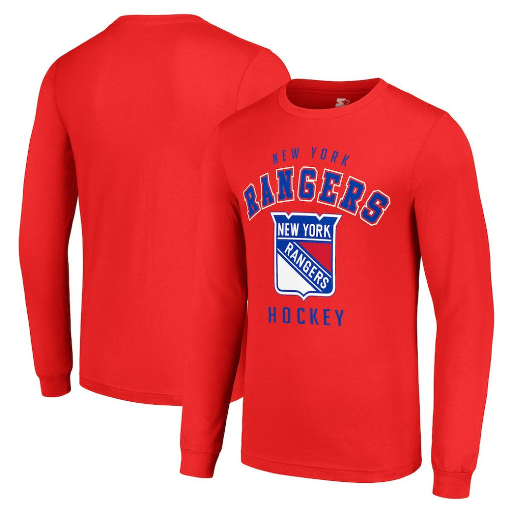 New York Rangers Starter Logo Long Sleeve T-Shirt Red