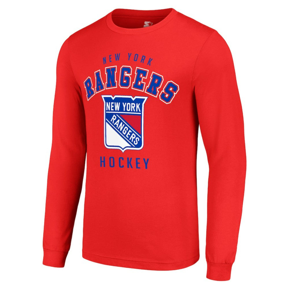 New York Rangers Starter Logo Long Sleeve T-Shirt Red