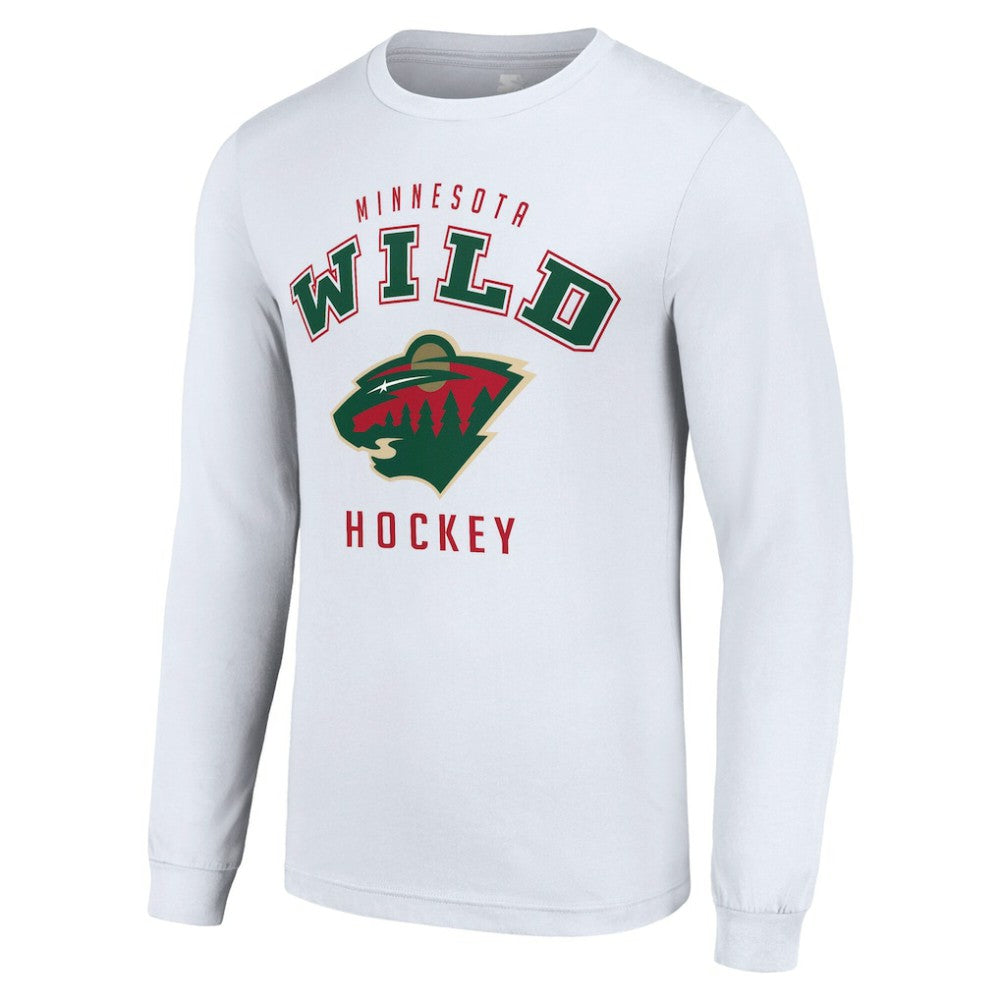 Minnesota Wild Starter Logo Long Sleeve T-Shirt White