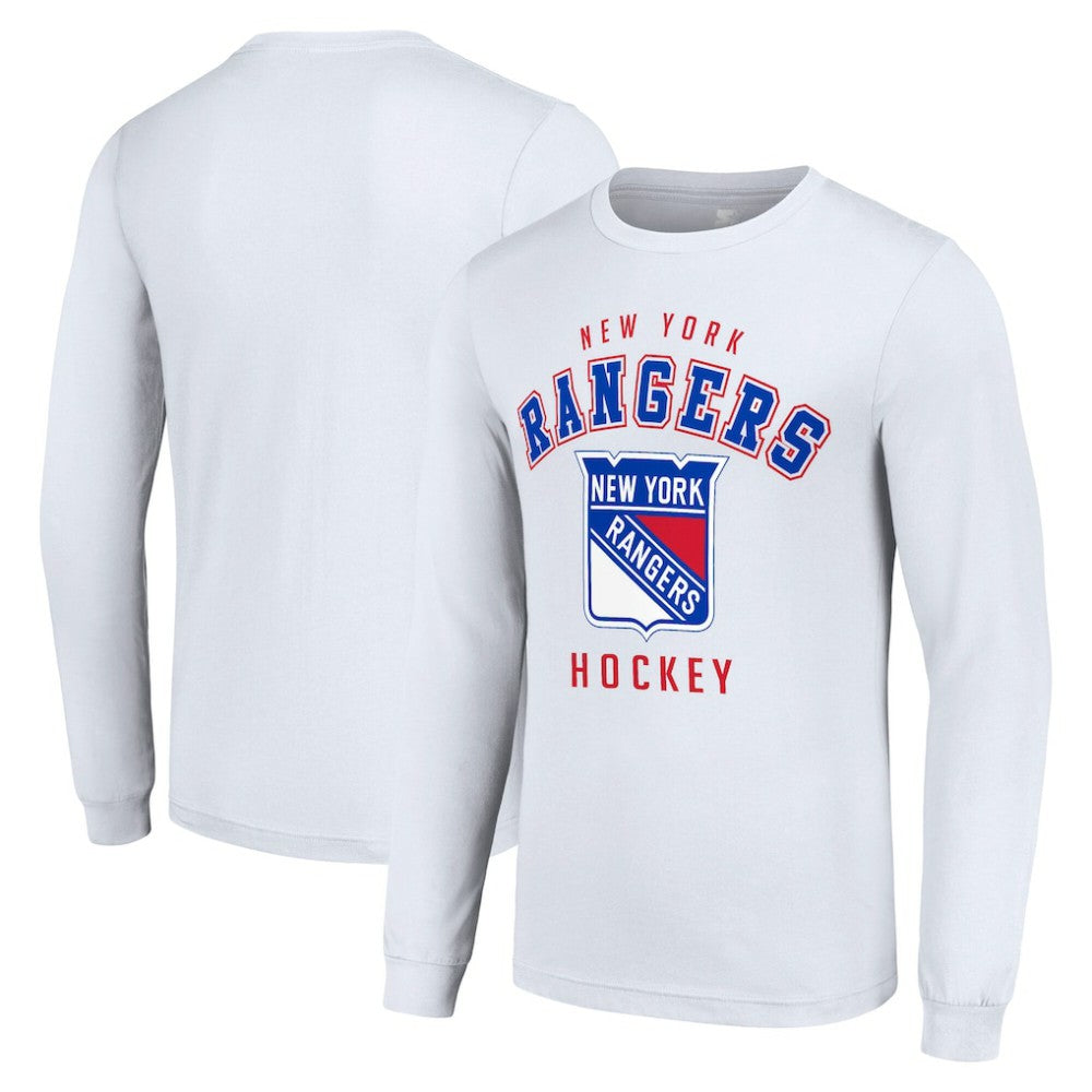 New York Rangers Starter Logo Long Sleeve T-Shirt White