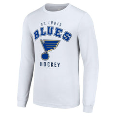 St. Louis Blues Starter Logo Long Sleeve T-Shirt White