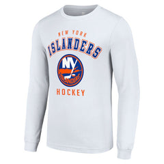New York Islanders Starter Logo Long Sleeve T-Shirt White