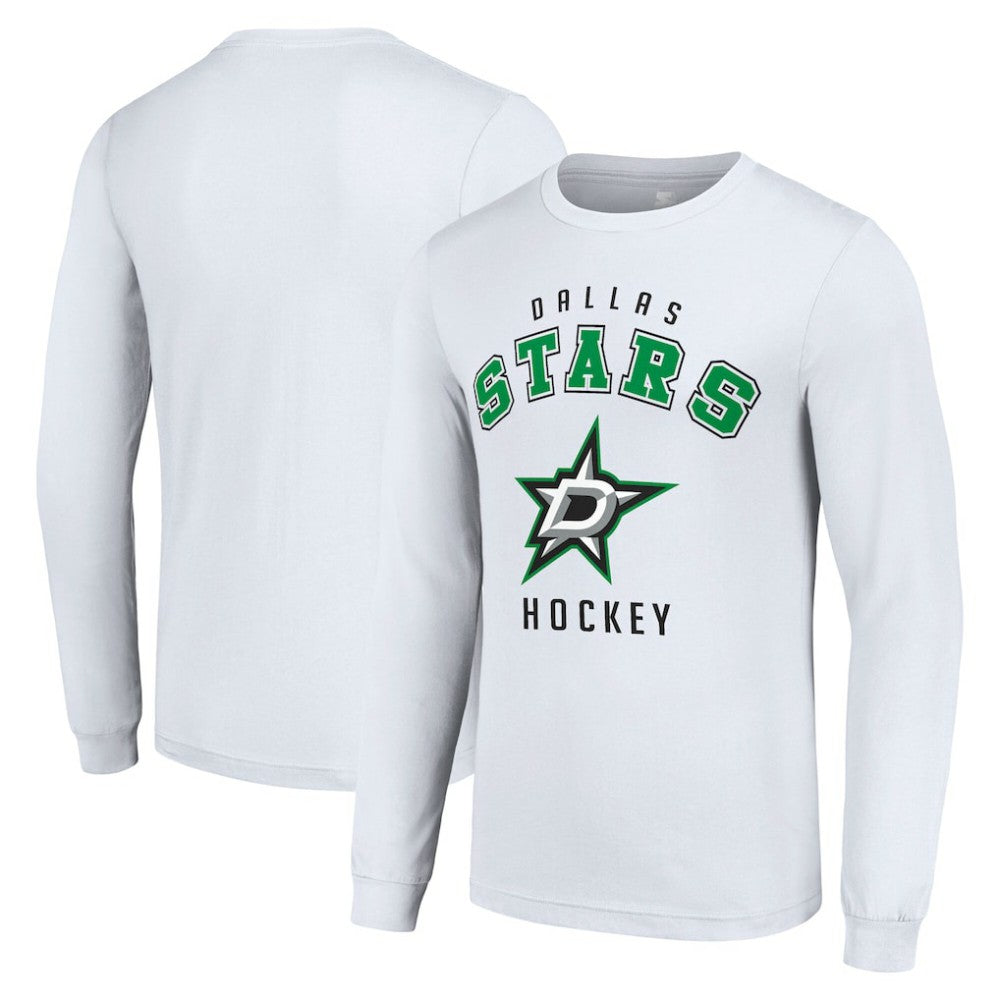 Dallas Stars Starter Logo Long Sleeve T-Shirt White
