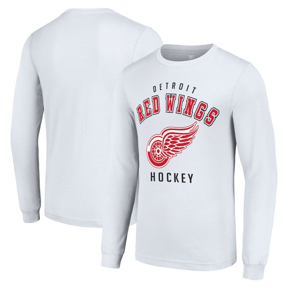 Detroit Red Wings Starter Logo Long Sleeve T-Shirt White