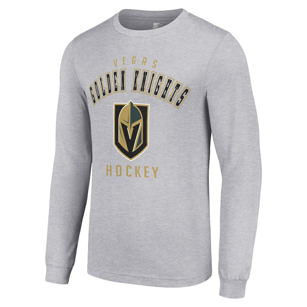 Vegas Golden Knights Starter Logo Long Sleeve T-Shirt Heather Gray