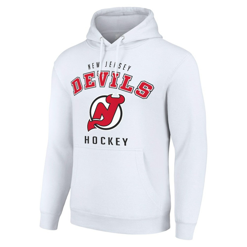 New Jersey Devils Starter Logo Pullover Hoodie White