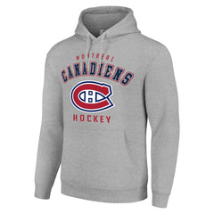 Montreal Canadiens Starter Logo Pullover Hoodie Heather Gray