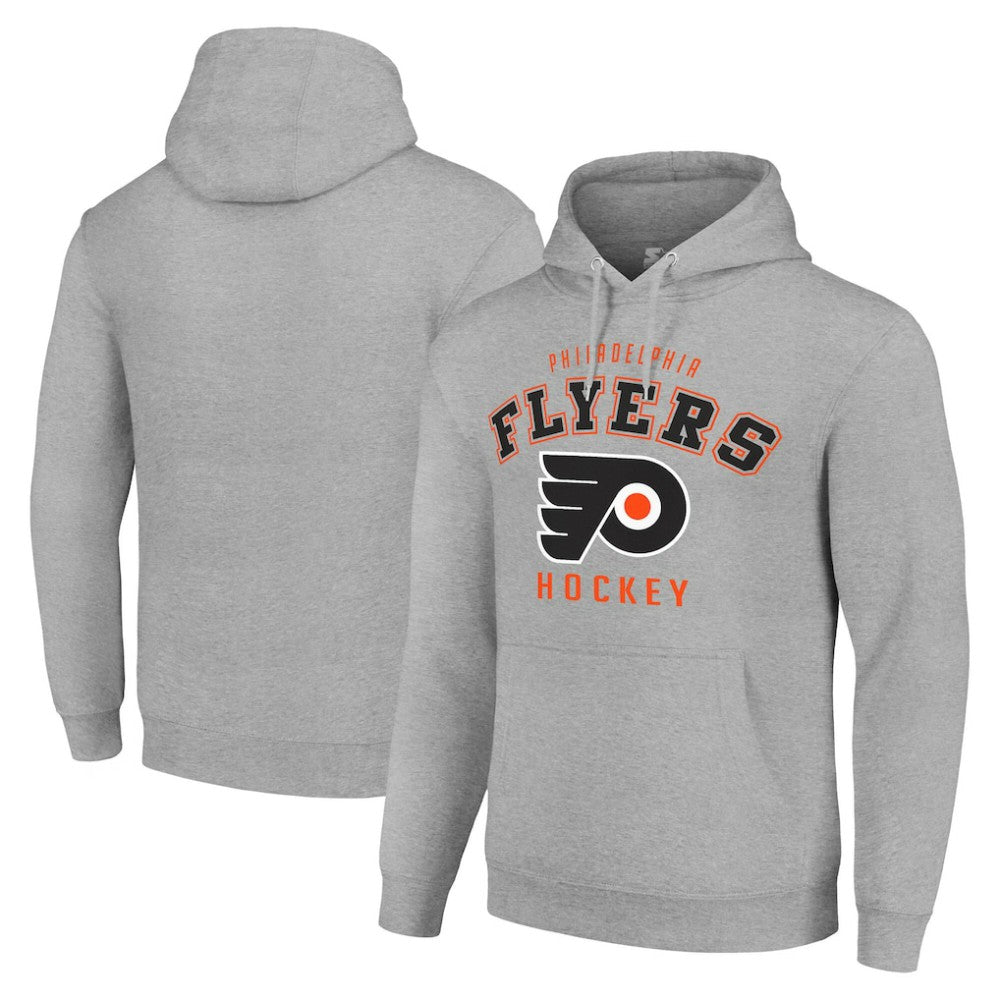 Philadelphia Flyers Starter Logo Pullover Hoodie Heather Gray