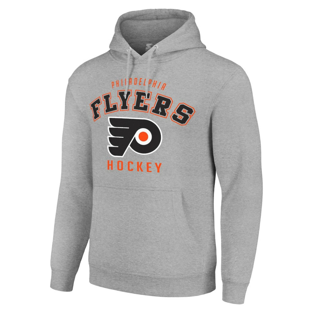 Philadelphia Flyers Starter Logo Pullover Hoodie Heather Gray
