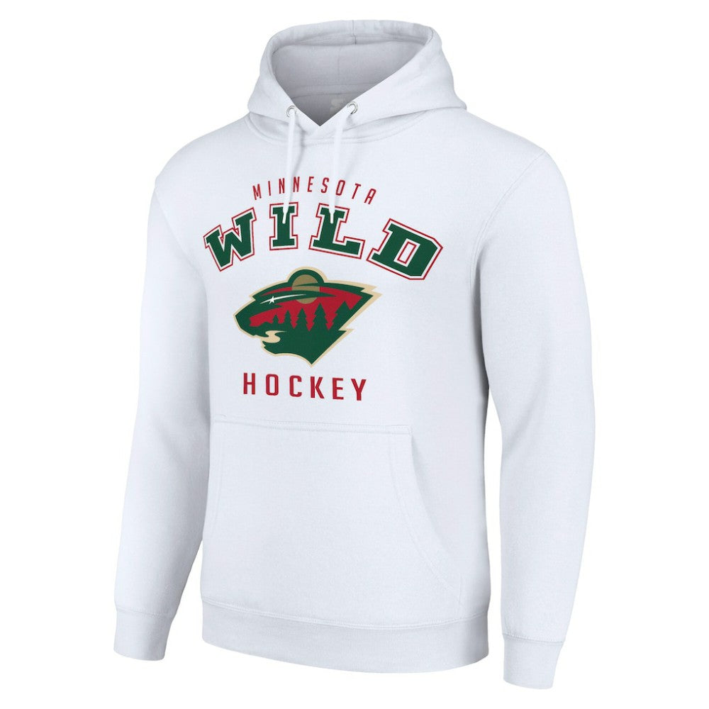 Minnesota Wild Starter Logo Pullover Hoodie White