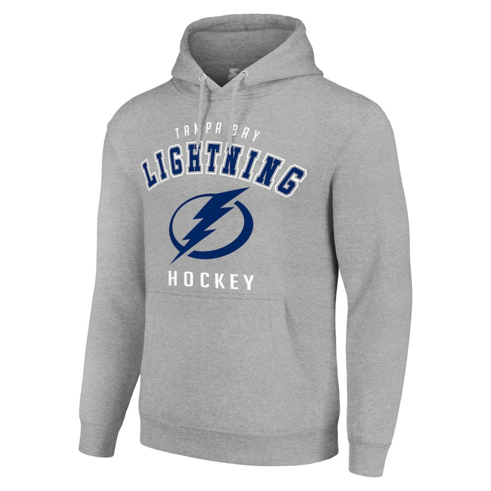 Tampa Bay Lightning Starter Logo Pullover Hoodie Heather Gray