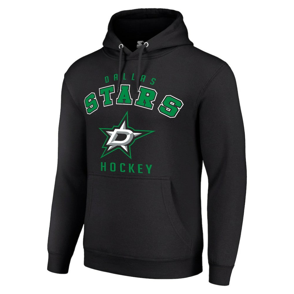 Dallas Stars Starter Logo Pullover Hoodie Black